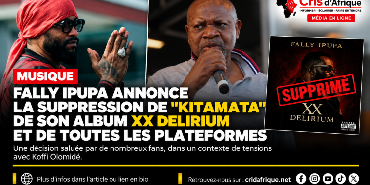 Musique : Fally Ipupa annonce le retrait de « Kitamata » de son album XX Délirium