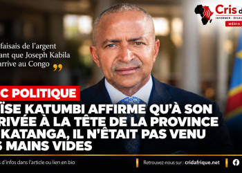 RDC Politique : Moïse Katumbi affirme qu’il n’est pas arrivé « les mains vides » à la tête du Katanga