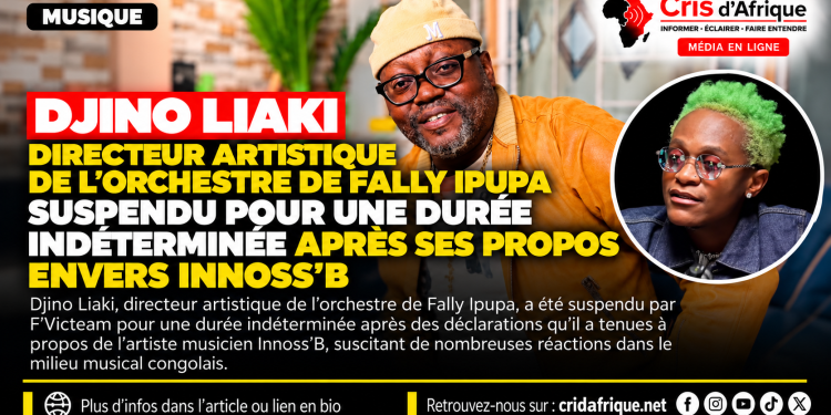 Musique : Djino Liaki suspendu pour une durée indéterminée par F’Victeam après ses propos sur Innoss’B