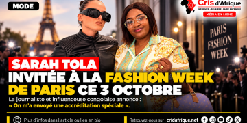 la journaliste et influenceuse congolaise Sarah Tola invitée à la Fashion Week de Paris